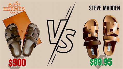 black hermes sandals dupe|hermes sandals vs steve madden.